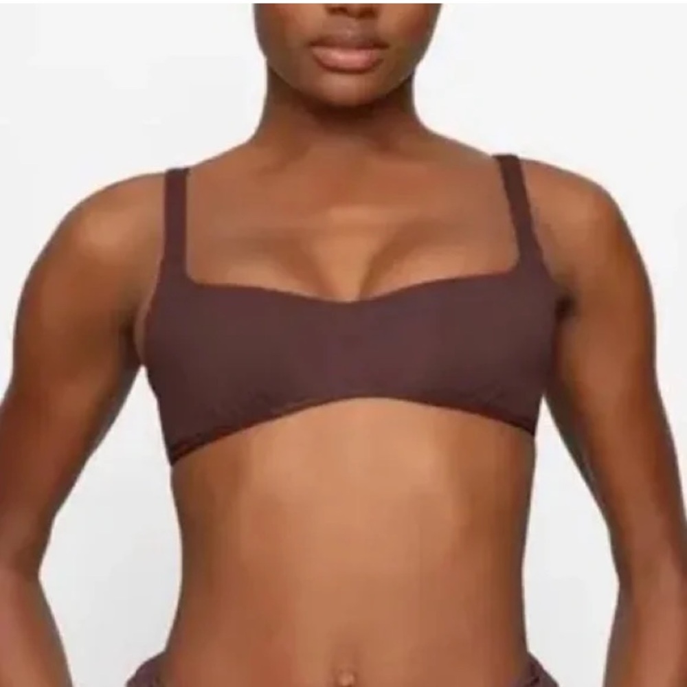 NWT SKIMS BIKINI Top brown plus size 3XL.